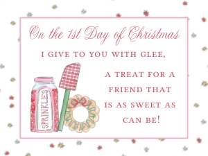12 Days of Christmas Tag: Pink Star Border: 12 Days of Christmas Tag: Pink Star Border