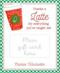 Christmas Gift Card Holder 2024 - Latte Cup: Christmas Gift Card Holder 2022 - Latte Cup