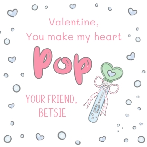 Valentine's Day 2024 - Bubble Wand, Pink: Valentine's Day 2024 - Bubble Wand, Pink