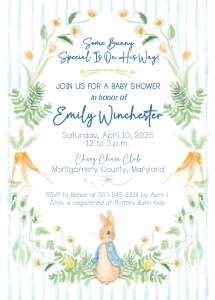 Peter Rabbit Party Invitations: Peter Rabbit Party Invitations