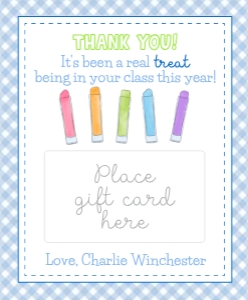 Sweet Treat Teacher Appreciation Card design preview