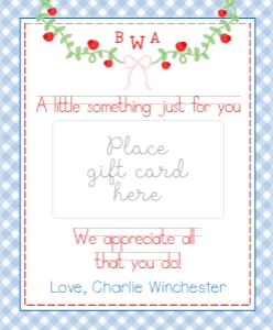Something For You Teacher Appreciation Card: Something For You Teacher Appreciation Card