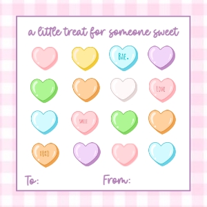 Conversational Hearts Gift Tag 2026: Conversational Hearts Gift Tag 2026