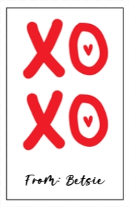 XOXO Gift Tag 2026 - 2.5" x 4": XOXO Gift Tag 2026 - 2.5" x 4"