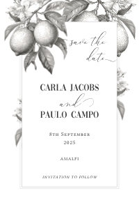 Lemon Grove - Wedding Save the Date - Small - 4x6: OLD - Lemon Grove - Wedding Save the Date