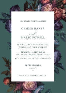 Baroque Peony - Wedding Invitation Set design preview