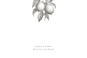 La Scorza - 4x6 (US) Wedding Correspondence Thank You: La Scorza - Thank You Card - Flat