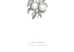La Scorza - A6 (ISO) Wedding Correspondence Thank You: La Scorza - Thank You Card - Flat