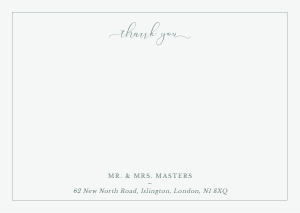 Eucalyptus Elegance - Wreath - Couples Correspondence Thank You Card - A6, 14.8 x 10.5 cm: Eucalyptus Elegance - Wreath - Wedding Thank You Correspondence Card