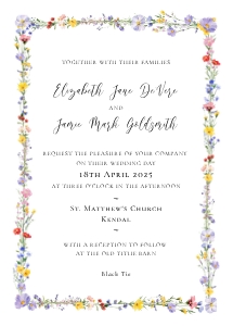 Meadow Blossom - Wedding Invitation Set design preview
