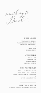 Essence - Slim Drinks Menu - White design preview