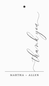 Essence - Off-White - Favor Tag - 3.5 x 2 in: Essence - White - Favor Gift Tag