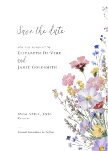 Meadow Blossom - 5x7 Save the Date design preview