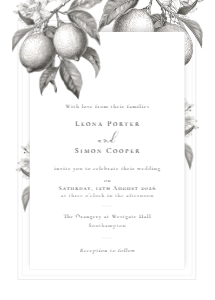 La Scorza - 5x7 Wedding Invitation design preview