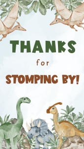 Favor Tag: 2"x 3.5" Rectangle - Jurassic Jungle: Jurassic Jungle Collection Bundle