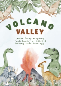 Activity Station: 5"x7" - Volcano Valley: Volcano Valley Collection Bundle