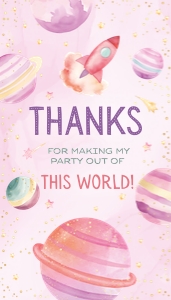 Favor Tag: 2"x3.5" Rectangle - She's Out of This World: She's Out of This World Collection Bundle