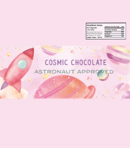 Chocolate Bar Label: 5.75"x6.5" - She's Out of This World: She's Out of This World Collection Bundle