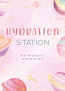 Food Station: 5"x7" - Galaxy Girl: Galaxy Girl Collection Bundle