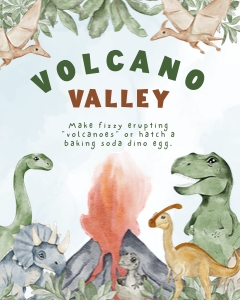 Activity Station: 8"x10" - Volcano Valley: Volcano Valley Collection Bundle
