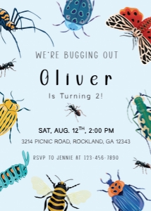 Invitation: 5"x 7" - Bug Bash: Bug Bash Collection Bundle