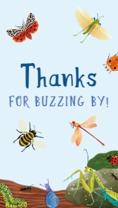 Favor Tags: 2"x 3.5" Rectangle - Picnic Bugs: Picnic Bugs Collection Bundle