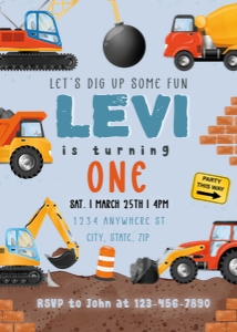 Invitation: 5"x 7" - Demolition Day: Demolition Day Collection Bundle