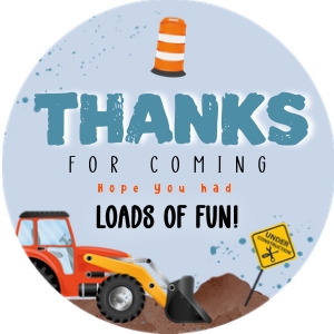Favor Tag: 2"x 2" Circle - Demolition Day: Demolition Day Collection Bundle