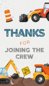 Favor Tag: 2"x 3.5" Rectangle - Under Construction: Under Construction Collection Bundle