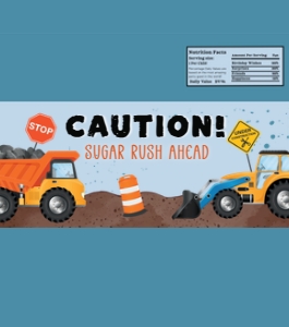 Chocolate Bar Label: 5.75"x6.5" - Demolition Day: Demolition Day Collection Bundle