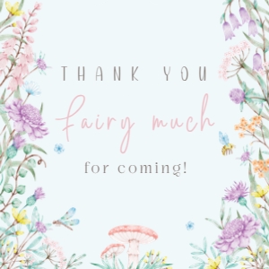 Favor Tag: 2"x 2" Square - Enchanted Garden: Enchanted Garden Collection Bundle