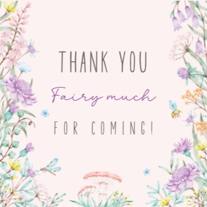 Favor Tag: 2"x 2" Square - Pixie Bloom: Pixie Bloom Collection Bundle