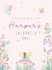 Welcome Sign: 18"x 24" - Pixie Bloom: Pixie Bloom Collection Bundle