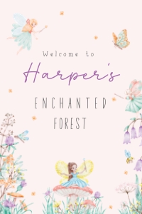 Welcome Sign: 24"x 36" - Pixie Bloom: Pixie Bloom Collection Bundle