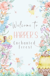 Welcome Sign: 24"x 36" - Enchanted Garden: Enchanted Garden Collection Bundle