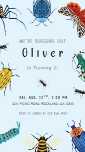 Mobile Invitation: Bug Bash: Bug Bash Collection Bundle