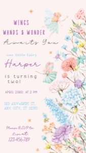 Mobile Invitation: Pixie Bloom: Pixie Bloom Collection Bundle