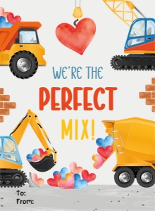 Construction-Valentine Cards: Construction Valentines Cards