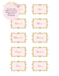 Food Labels – A4 / Letter: Claris Food Bundle