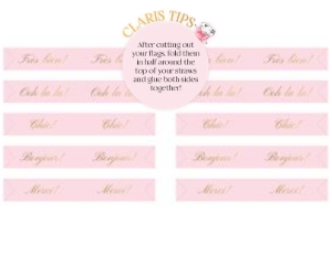 Straw Flags – 5x0.75in: Claris Food Bundle