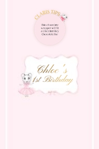 Chocolate Wrapper – 4x6in: Claris First Birthday Bundle