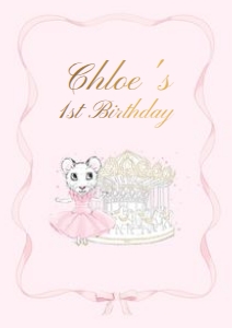 Welcome Sign – A1: Claris First Birthday Bundle