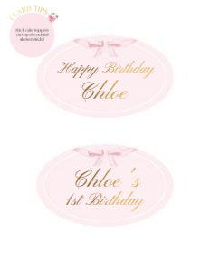 Cake Toppers – A4 / Letter: Claris First Birthday Bundle