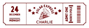 Printable: Polar Express Tickets design preview