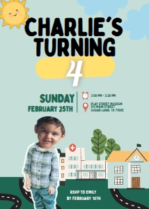 10 - City Birthday: Printable: City Play Place Birthday Invitation