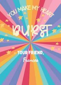 19 - Burst Valentine: Printable: Burst Candy Valentine