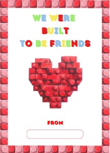 Printable: Brick We Were Built to Be Friends Valentine design preview