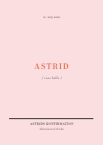 Astrid Konfirmation design preview