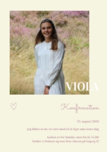Viola Konfirmation design preview