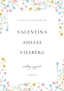 Valentina Konfirmation design preview